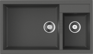 Мойка кухонная Omoikiri Tedori 86-2-LB-PL платина